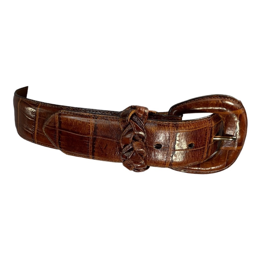 Brighton Embossed Calfskin Belt